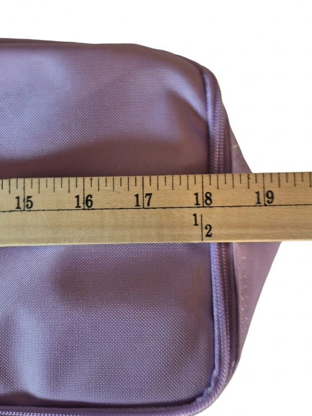 Trader Joes Purple Large Insulated Reusable Grocery Bag Zippered Tote - Picture 10 of 11